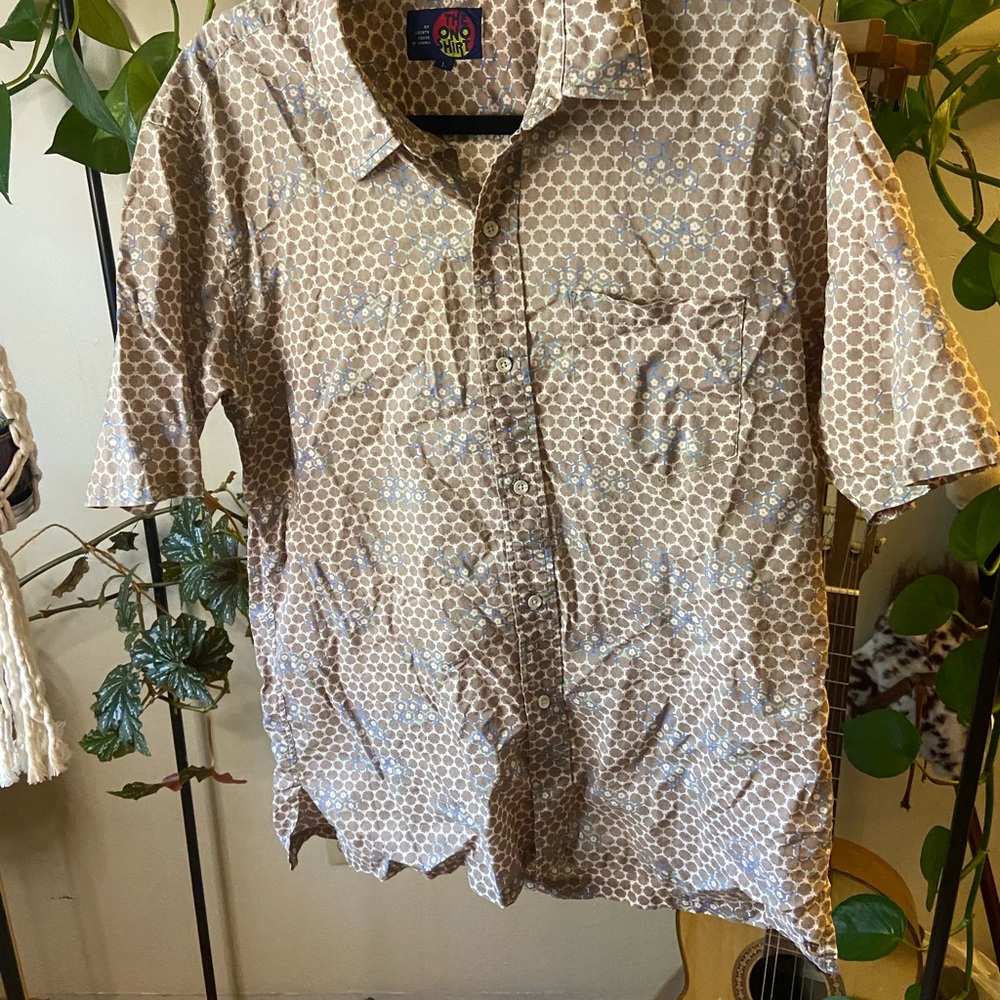 Men's Brown Patterned Shirt